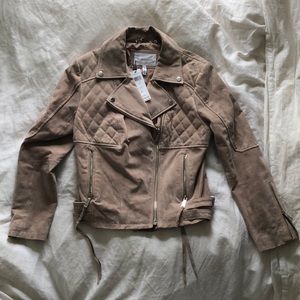 *SOLD* M BCBGeneration 100% blush moto  jacket.